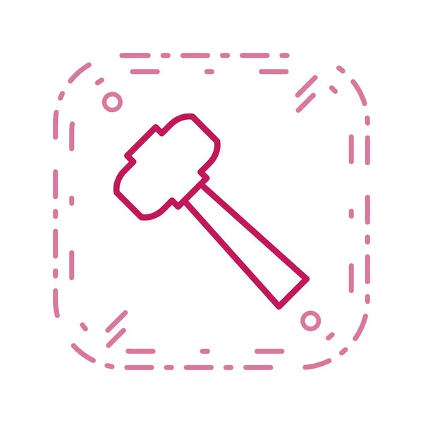 Illustration Hammer-Symbol — Stockfoto