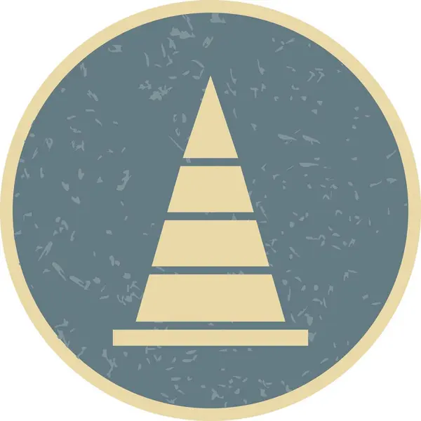 Ícone do cone da ilustração — Fotografia de Stock