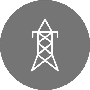 İllüstrasyon Elektrikli kule Simgesi