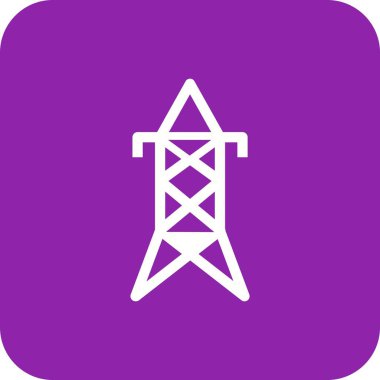 İllüstrasyon Elektrikli kule Simgesi