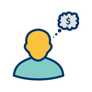 İllüstrasyon İş düşünme Simgesi