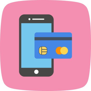 İllüstrasyon Mobil bankacılık Simgesi
