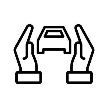 İllüstrasyon Araba sigortası Simgesi