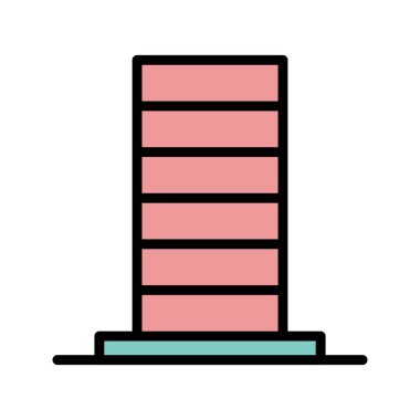 İllüstrasyon Skycraper Simgesi