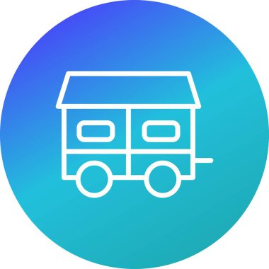 İllüstrasyon Mobil Ev Simgesi