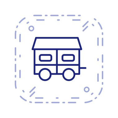 İllüstrasyon Mobil Ev Simgesi