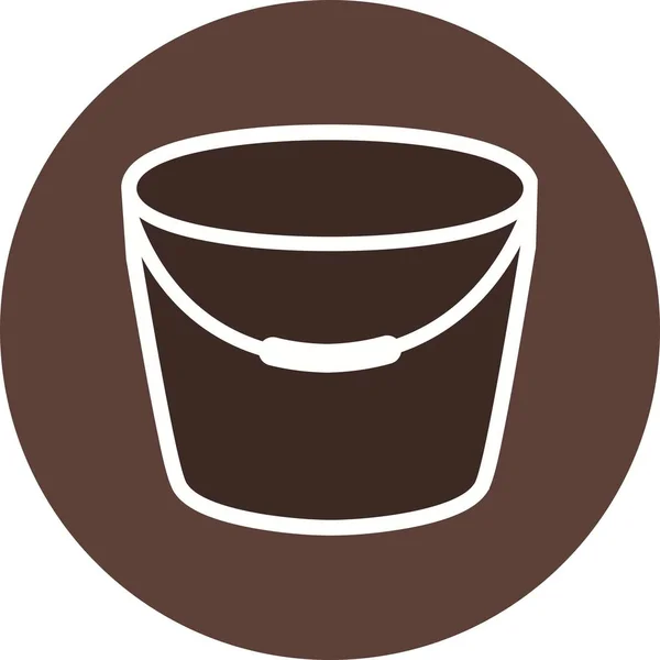 Illustration Bucket Icon — Stock Photo, Image