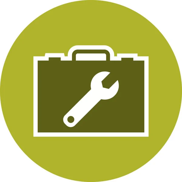 Ilustração caixa de ferramentas Ícone — Fotografia de Stock