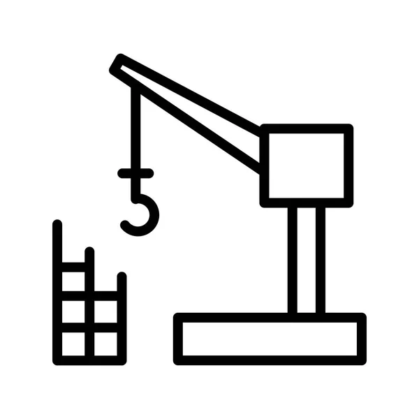 Illusztráció Construction Crane ikon — Stock Fotó