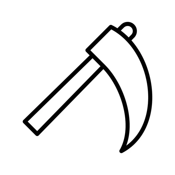 Ilustracja Scythe ikona — Zdjęcie stockowe