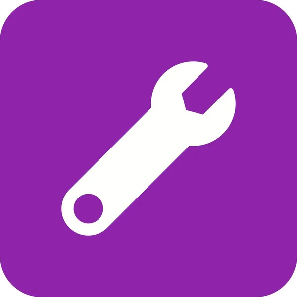 Illustration Wrench Icon — Stock Photo, Image