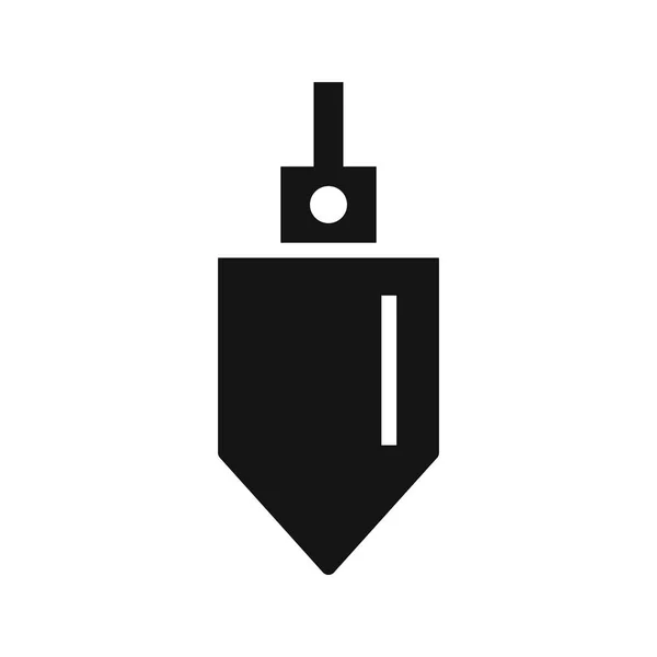 Ilustracja Plumb Bob ikona — Zdjęcie stockowe