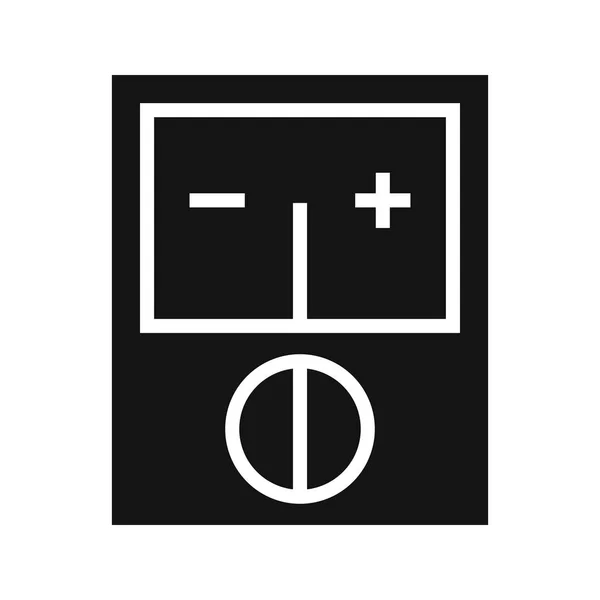 Illustratie voltmeter pictogram — Stockfoto