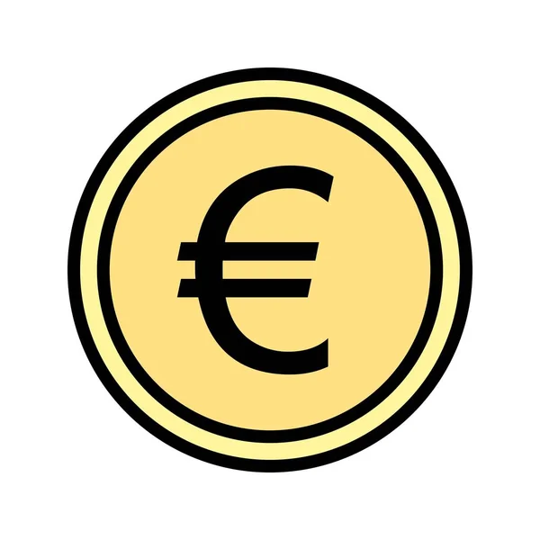 Euro-ikon för illustration — Stockfoto