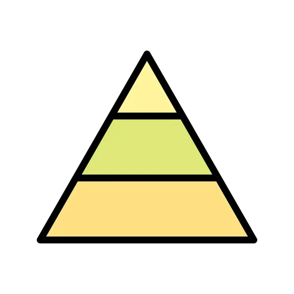 Иллюстрационная пирамида — стоковое фото