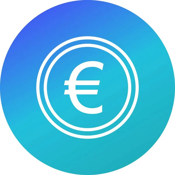 Ilustración Euro Icono — Foto de Stock