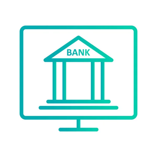 Ilustração Internet Banking Icon — Fotografia de Stock