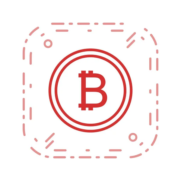 Иллюстрация Bitcoin Icon — стоковое фото