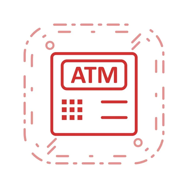 插图 Atm 机器图标 — 图库照片