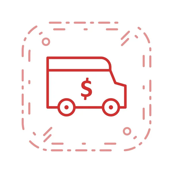 Illustration Security Van Icon — Stock Photo, Image