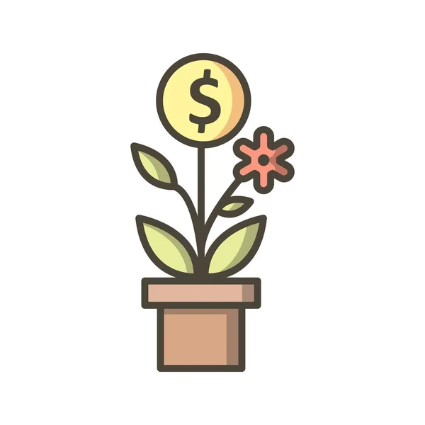 Illustration Business tree Icon — Stock Photo, Image