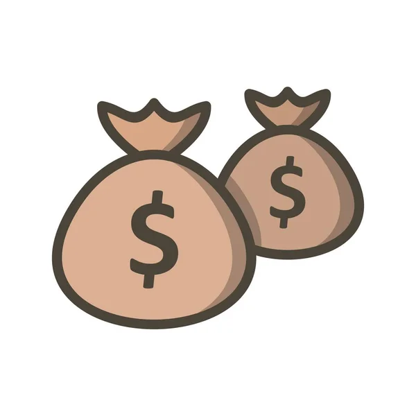 Ілюстрація Ікона грошові сумки — стокове фото