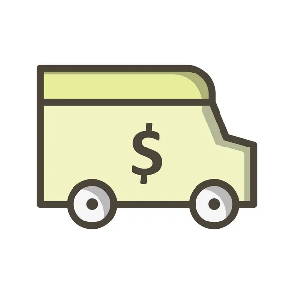 Illustration Security Van Icon — Stock Photo, Image