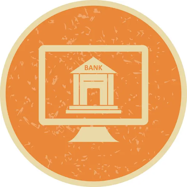 Ilustração Internet Banking Icon — Fotografia de Stock