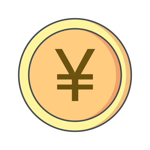 Illustration Yen  Icon — Stock Photo, Image