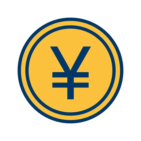 Иллюстрационная икона иены — стоковое фото