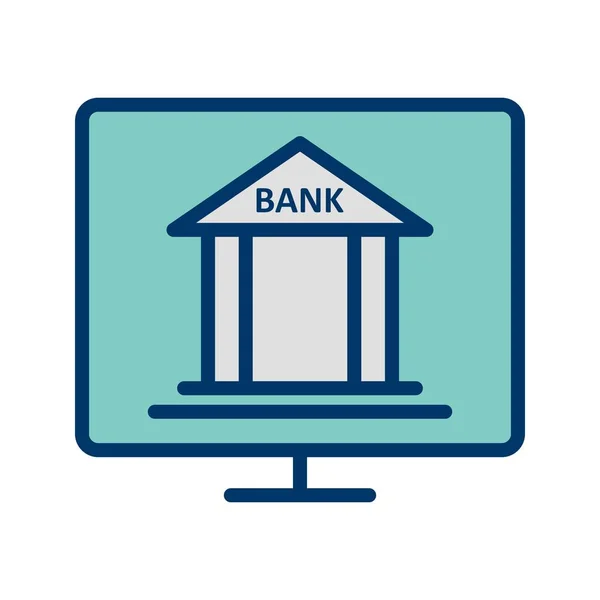 Ilustração Internet Banking Icon — Fotografia de Stock