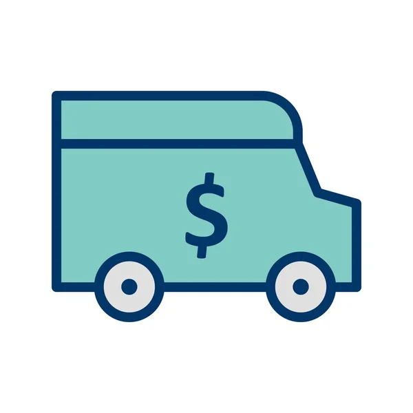 Illustration Security Van Icon — Stock Photo, Image