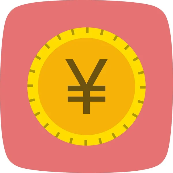 Иллюстрационная икона иены — стоковое фото