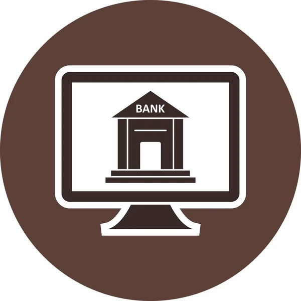 Ilustração Internet Banking Icon — Fotografia de Stock