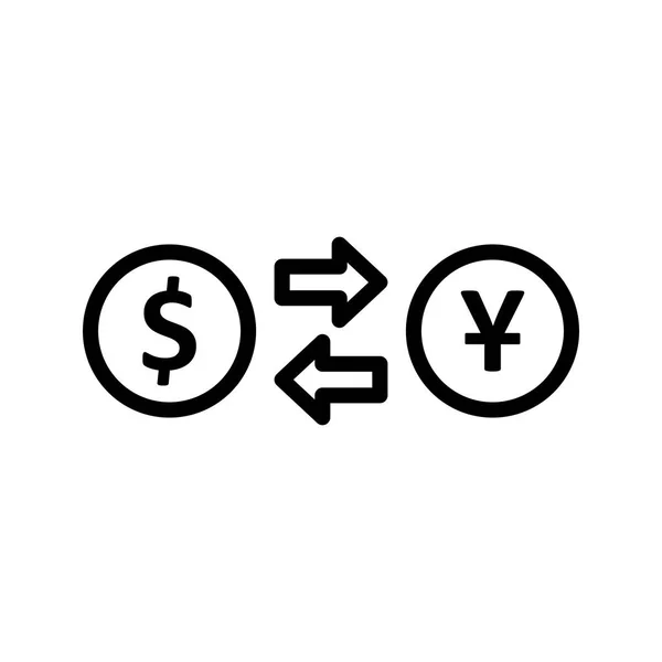 Illustrazione Icona del tasso di cambio — Foto Stock
