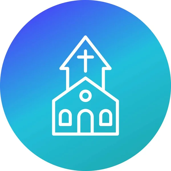 Illustration Church  Icon — Stock Photo, Image