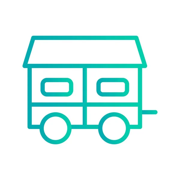 Illustration Mobile House  Icon — Stock Photo, Image