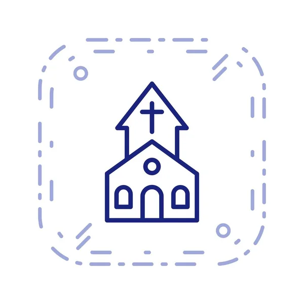 Ilustracja ikona Kościoła — Zdjęcie stockowe