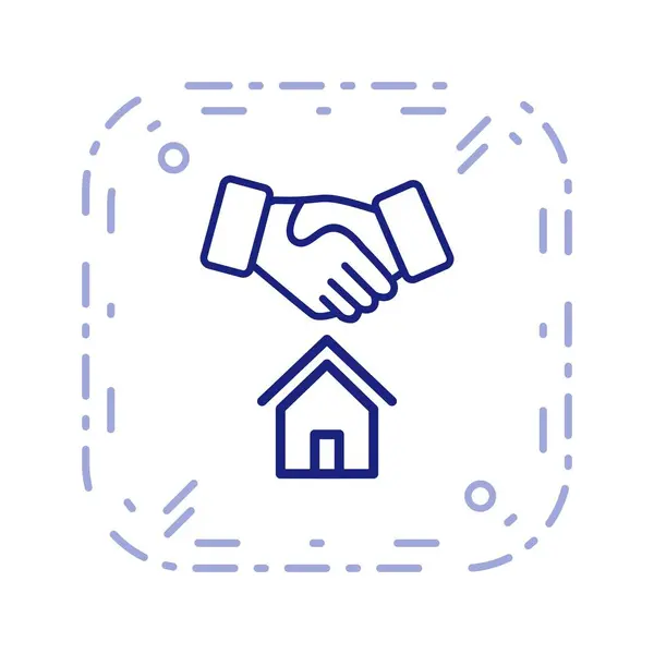 Illustratie huis deal pictogram — Stockfoto