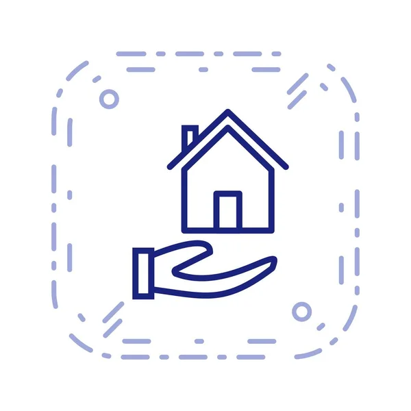 Ilustracja ikona hipoteka — Zdjęcie stockowe