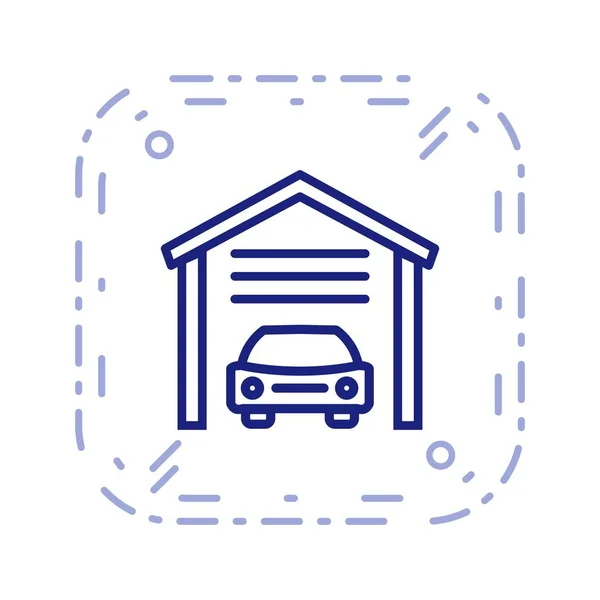 Иллюстрационная икона гаража — стоковое фото
