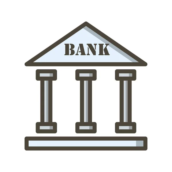 Illustration Bank  Icon — Stock Photo, Image