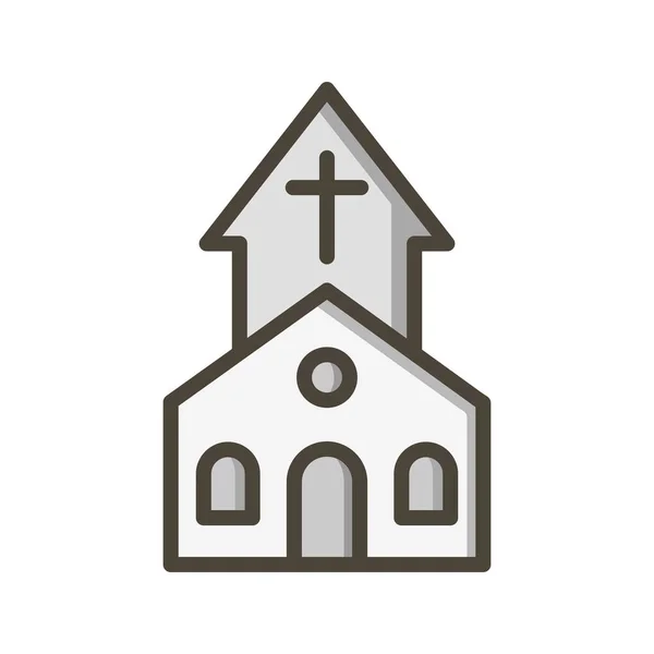 Ilustração Ícone da Igreja — Fotografia de Stock