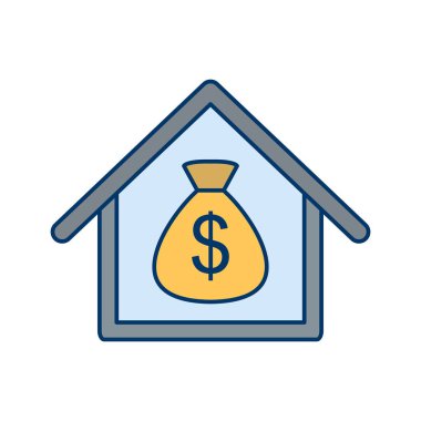 İllüstrasyon Mortgage Simgesi