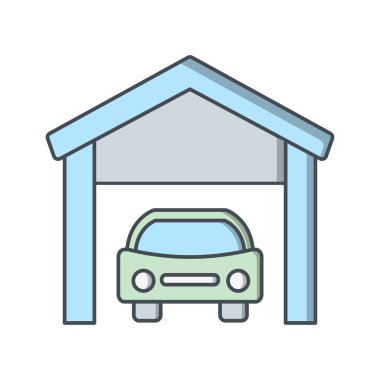 İllüstrasyon Garaj Simgesi