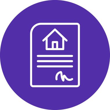 İllüstrasyon Evi Sözleşme Simgesi