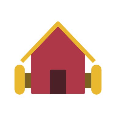 İllüstrasyon Çiftlik Evi Simgesi