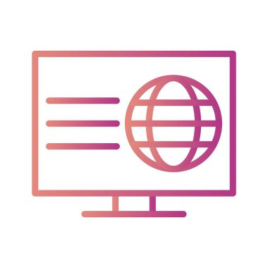 Vektör Web Sayfası Simgesi