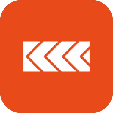 İllüstrasyon Sol Yol İşaretI Simgesine giden rotanın keskin sapması