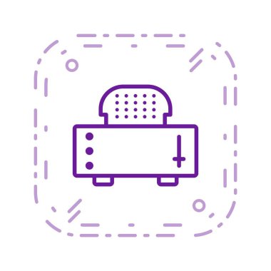 İllüstrasyon Dilim Tost Makinesi Simgesi